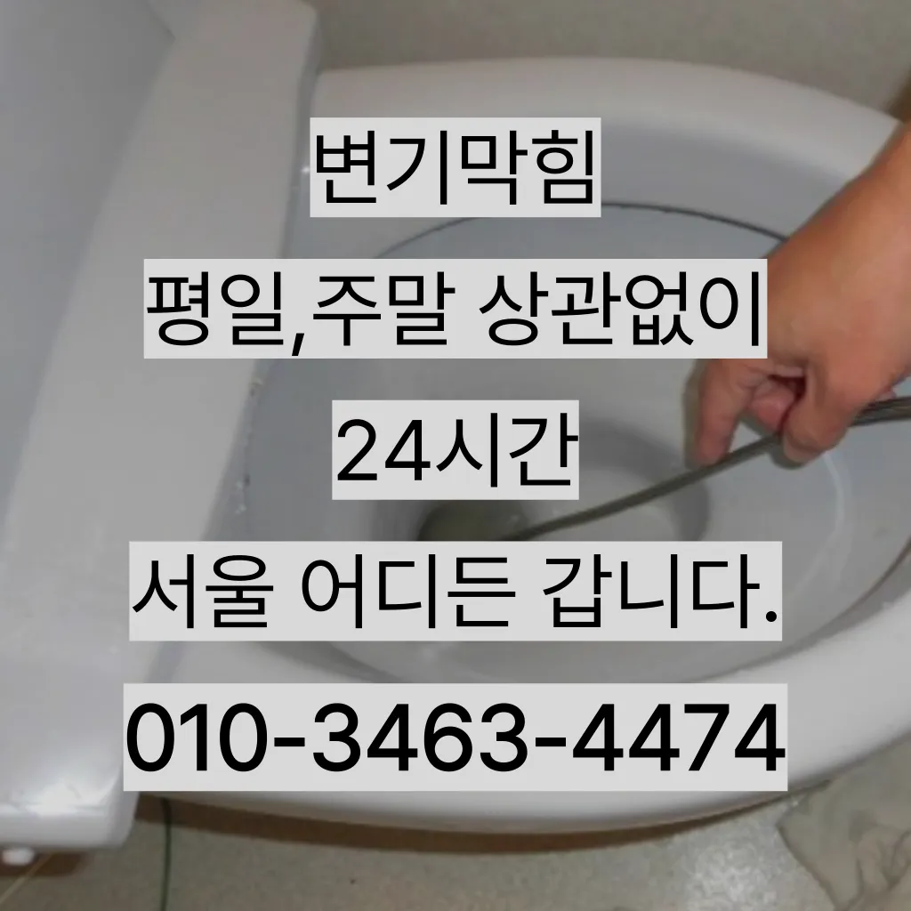 성남시변기막힘